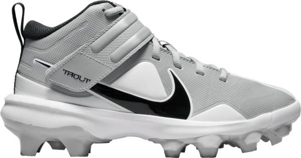 ナイキ キッズ トラウト7 野球 スパイク Nike Kids' Force Trout 7 Pro MCS Baseball Cleats - Smoke Grey/Black/White