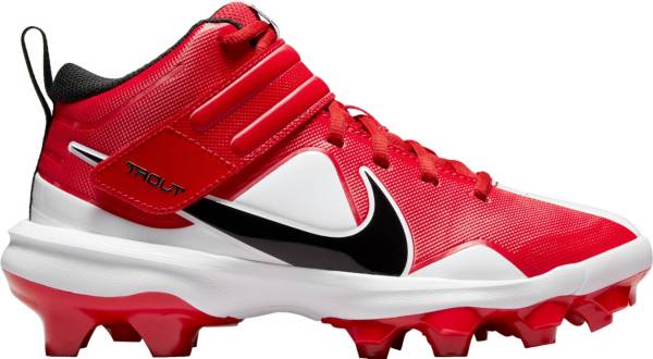 ナイキ キッズ トラウト7 野球 スパイク Nike Kids' Force Trout 7 Pro MCS Baseball Cleats - University Red/Black/Whte