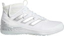 アディダス メンズ 野球 トレーニングシューズ adidas Men 039 s adizero Afterburner 8 NWV Turf Baseball Shoes - White/Silver