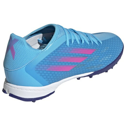 アディダス メンズ スピードフロー3 サッカー トレーニングシューズ adidas X Speedflow.3 TF - Sky Rush/Team Shock Pink/White