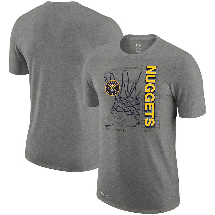 ナイキ メンズ Tシャツ ナゲッツ Denver Nuggets Nike Essential Hoop Performance T-Shirt - Heathered Gray