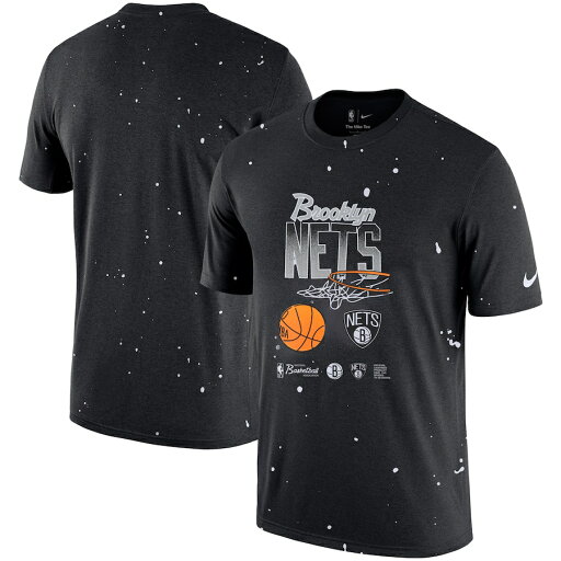 ナイキ メンズ Tシャツ ネッツ "Brooklyn Nets" Nike Courtside Splatter T-Shirt - Black ナイキ メンズ Tシャツ ネッツ "Brooklyn Nets" Nike Courtside Splatter T-Shirt - Black