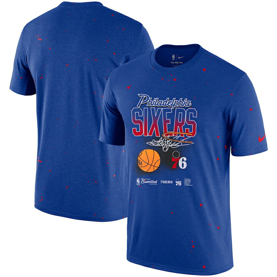 Rakuten - ナイキ メンズ Tシャツ シクサーズ Philadelphia 76ers Nike Courtside Splatter T-Shirt - Royal