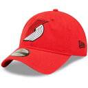 j[G Y Lbv uCU[Y Portland Trail Blazers New Era Team Core Classic Secondary 9TWENTY Adjustable Hat - Red