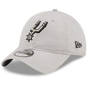 j[G Y Lbv Xp[Y San Antonio Spurs New Era Team Core Classic Secondary 9TWENTY Adjustable Hat - Gray