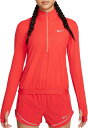 ナイキ レディース Tシャツ 長袖 ロンT Nike Women's Dri-FIT Element Running Midlayer Top - Lt Cri...