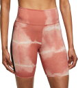 ナイキ レディース トレーニングショーツ Nike Women's One Luxe Dri-FIT 7" Mid-Rise Printed Training Shorts - Madder Root