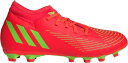 AfB_X Y TbJ[ XpCN adidas Predator Edge.4 S FXG Soccer Cleats - Red/Green