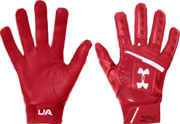 楽天trois　HOMMEアンダーアーマー キッズ バッティンググローブ Under Armour Youth Harper Hustle Batting Gloves - Red