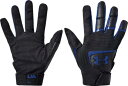 アンダーアーマー キッズ バッティンググローブ Under Armour Youth Clean Up Batting Gloves - Black/Royal