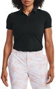 アンダーアーマー レディース ポロシャツ 半袖 Under Armour Women's Zinger Short Sleeve Golf Polo - Bla...