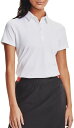 アンダーアーマー レディース ポロシャツ 半袖 Under Armour Women's Zinger Short Sleeve Golf Polo - Whi...