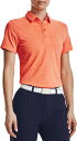 A_[A[}[ fB[X |Vc  Under Armour Women's Zinger Short Sleeve Golf Polo - Aftgw/Suns Blvd/Mtlc Slvr