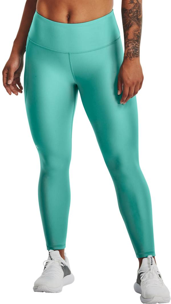 楽天trois　HOMMEアンダーアーマー レディース レギンス Under Armour Women's HeatGear High Rise No-Slip Waistband 7/8 Leggings - Neptune/Sea Mist