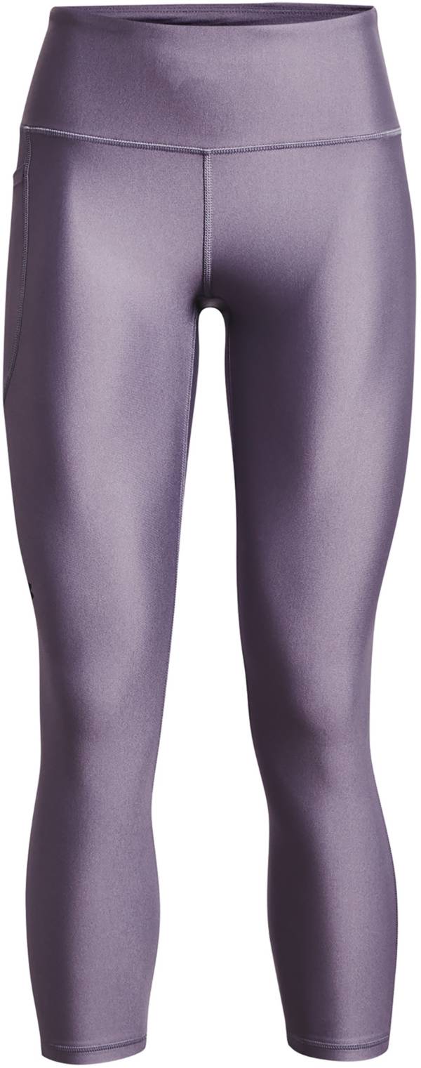 楽天trois　HOMMEアンダーアーマー レディース レギンス Under Armour Women's HeatGear High Rise No-Slip Waistband 7/8 Leggings - Club Purple/Purple Switch