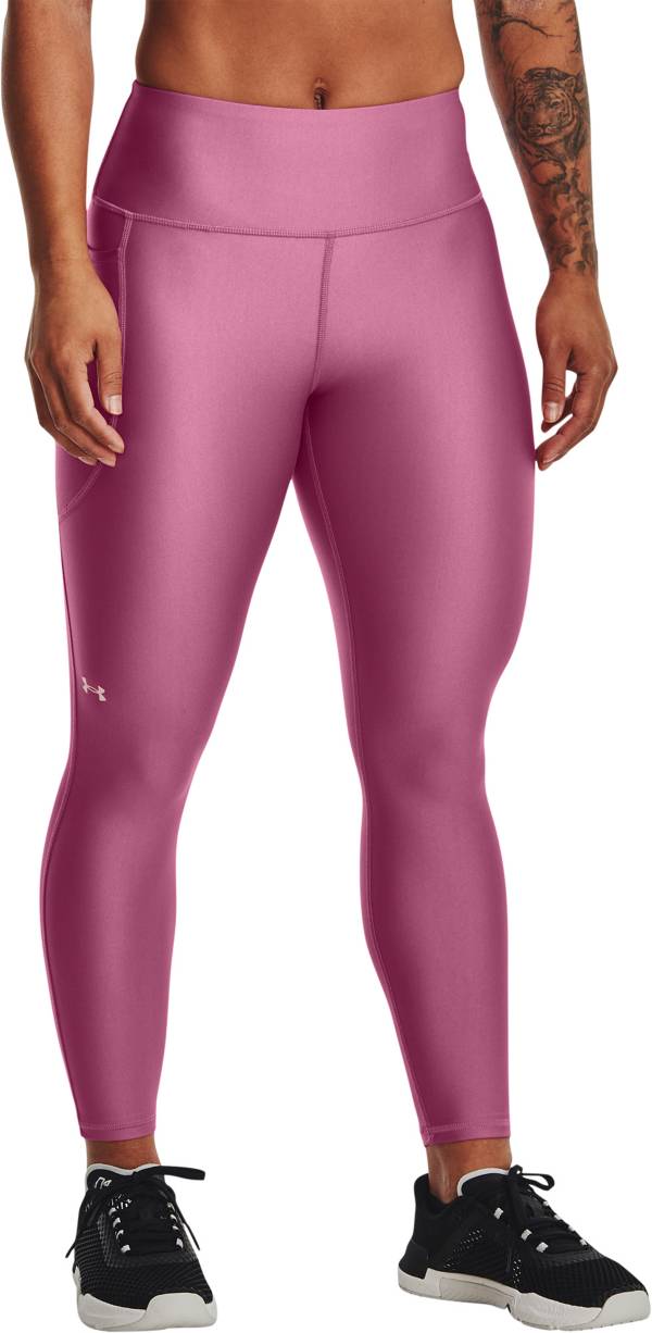 楽天trois　HOMMEアンダーアーマー レディース レギンス Under Armour Women's HeatGear High Rise No-Slip Waistband 7/8 Leggings - Pace Pink