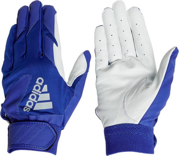 アディダス メンズ バッティンググローブ adidas Adult Trilogy Batting Gloves - Royal