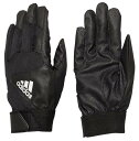 アディダス メンズ バッティンググローブ adidas Adult Triple Stripe Batting Gloves - Black