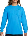 iCL Y TVc  T Nike Sportswear Premium Essentials Men's Long-Sleeve Pocket T-Shirt - Lt Photo Blue/Blue Chill