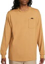iCL Y TVc  T Nike Sportswear Premium Essentials Men's Long-Sleeve Pocket T-Shirt - Elemental Gold