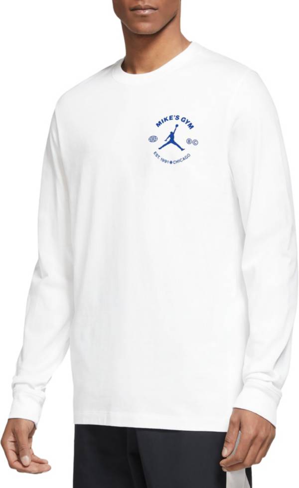 ジョーダン メンズ Tシャツ 長袖 ロンT Jordan Men 039 s Dri-FIT Sport Breakfast Club Graphic Long Sleeve Shirt - White