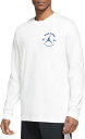 W[_ Y TVc  T Jordan Men's Dri-FIT Sport Breakfast Club Graphic Long Sleeve Shirt - White