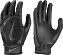 ナイキ メンズ バッティンググローブ Nike Adult Alpha Huarache Edge Batting Gloves - Black/Black