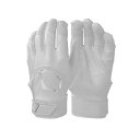 エボシールド キッズ バッティンググローブ Evoshield Youth Standout Batting Gloves - Team White