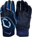 G{V[h LbY obeBOO[u EvoShield Youth Khaos Batting Gloves - Navy Blue