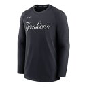 iCL Y XEFbgVc Nike Yankees Authentic Pregame Raglan Sweatshirt - Navy