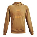 アンダーアーマー メンズ パーカー Under Armour Originators Pullover Hoodie - Antique Ochre/Omega Orange