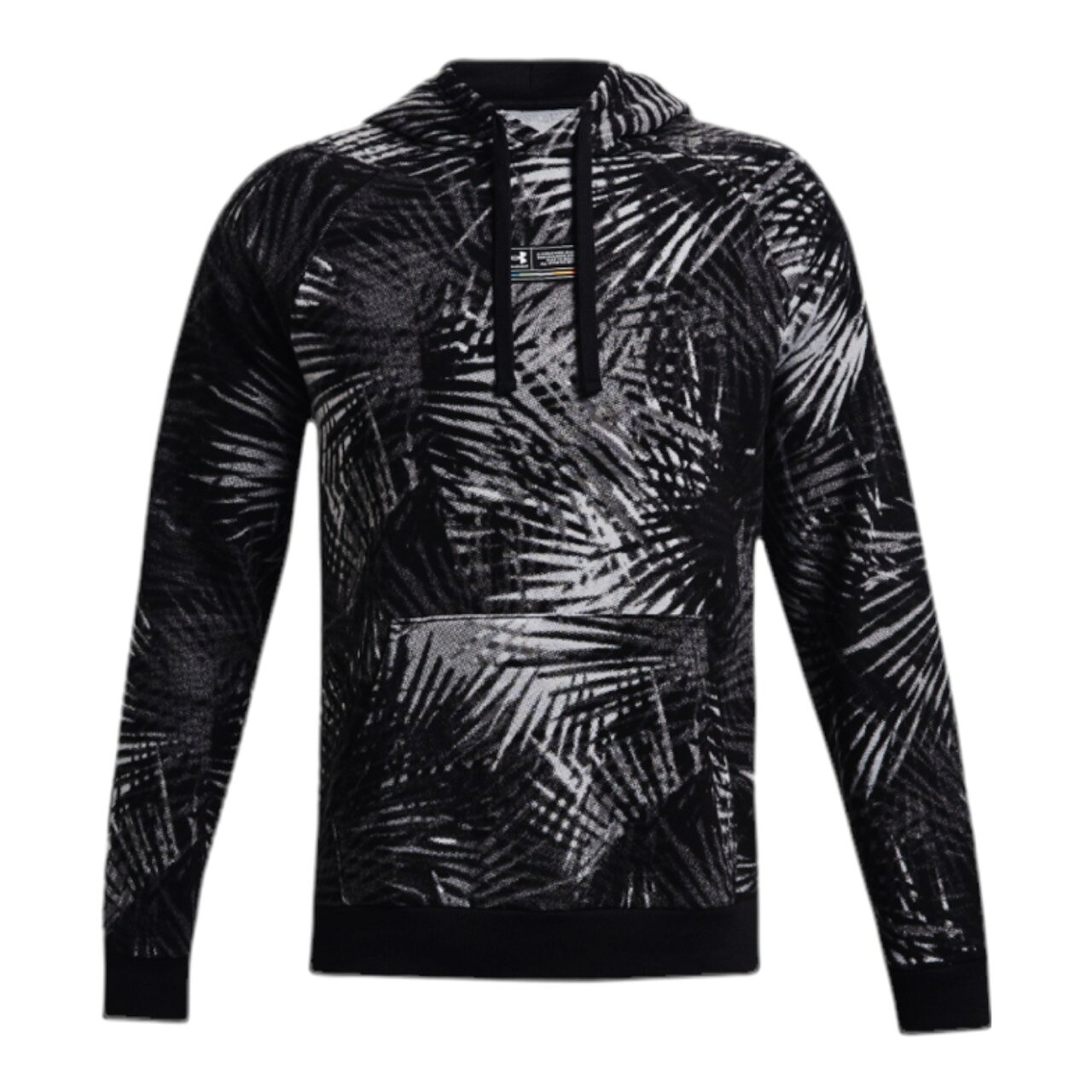 Rakuten - アンダーアーマー メンズ パーカー Under Armour Rival Fleece Sport Palm P/O Hoodie - Black/White