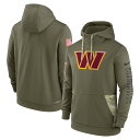 ナイキ メンズ パーカー Washington Commanders Nike 2022 Salute to Service Therma Performance Pullover Hoodie - Olive NFL サルート おしゃれ ブランド