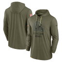 ナイキ メンズ パーカー Cleveland Browns Nike 2022 Salute to Service Tonal Pullover Hoodie - Olive NFL サルート おしゃれ ブランド