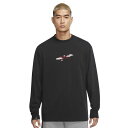 W[_ Y TVc  T Jordan Flt Ess 85 Long Sleeve T-Shirt - Black/White