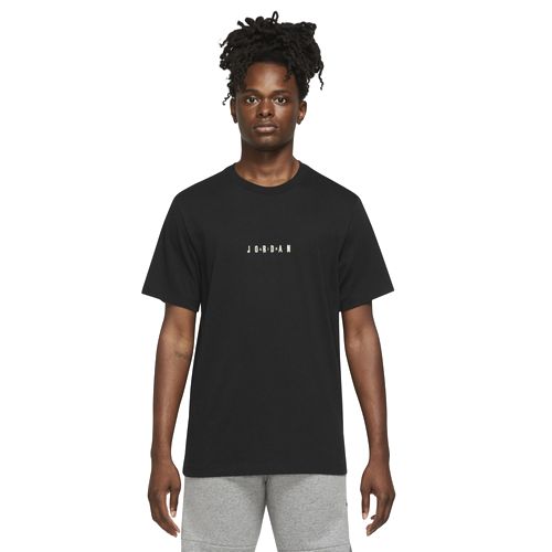 ジョーダン メンズ Tシャツ 半袖 Jordan Embossed Air Crew - Black/White