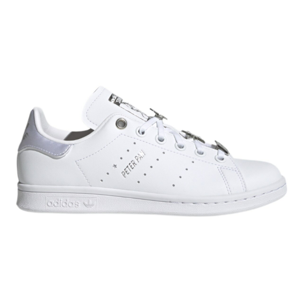 楽天trois　HOMMEアディダス オリジナルス キッズ スニーカー スタンスミス adidas Originals Stan Smith GS - Footwear White/Metallic Silver 白 ホワイト 靴 通学