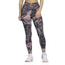 アディダス レディース レギンス タイツ adidas 7/8 Flower Tights - Purple/Purple