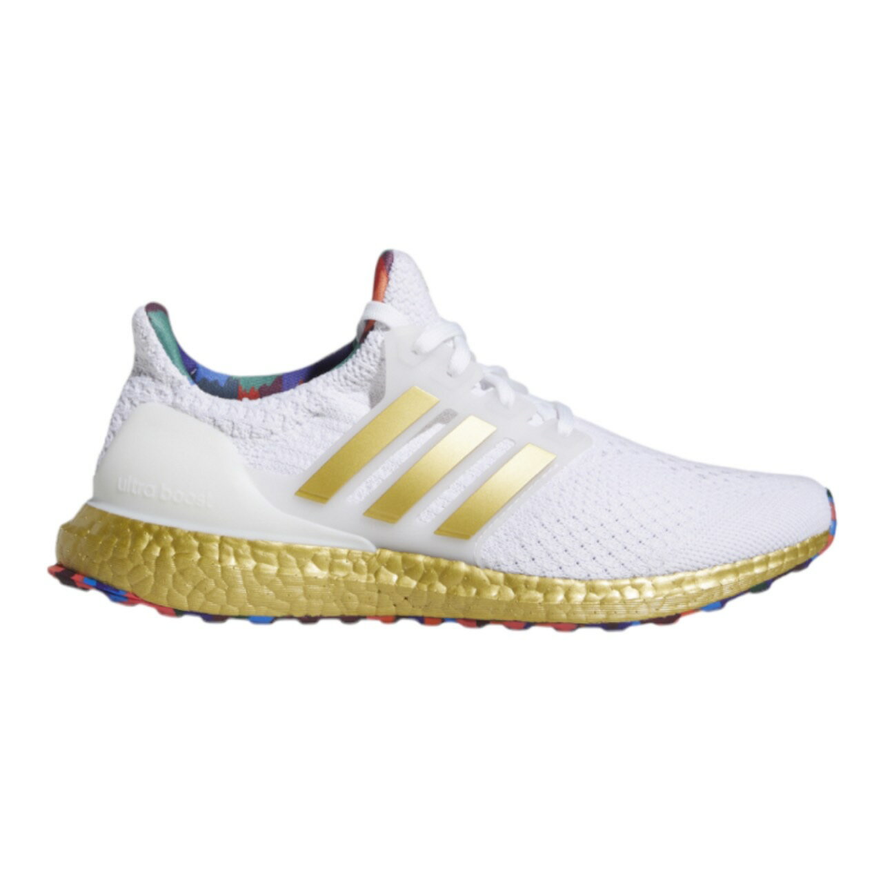 アディダス レディース ランニングシューズ ウルトラブースト adidas Ultraboost DNA - White/Gold/Multi 白 ホワイト ウ...