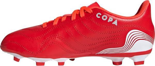 アディダス キッズ ジュニア サッカー スパイク adidas Kids' Copa Sense .4 FXG Soccer Cleats - Red/White 赤 レッドセール サッカー 用品 セール