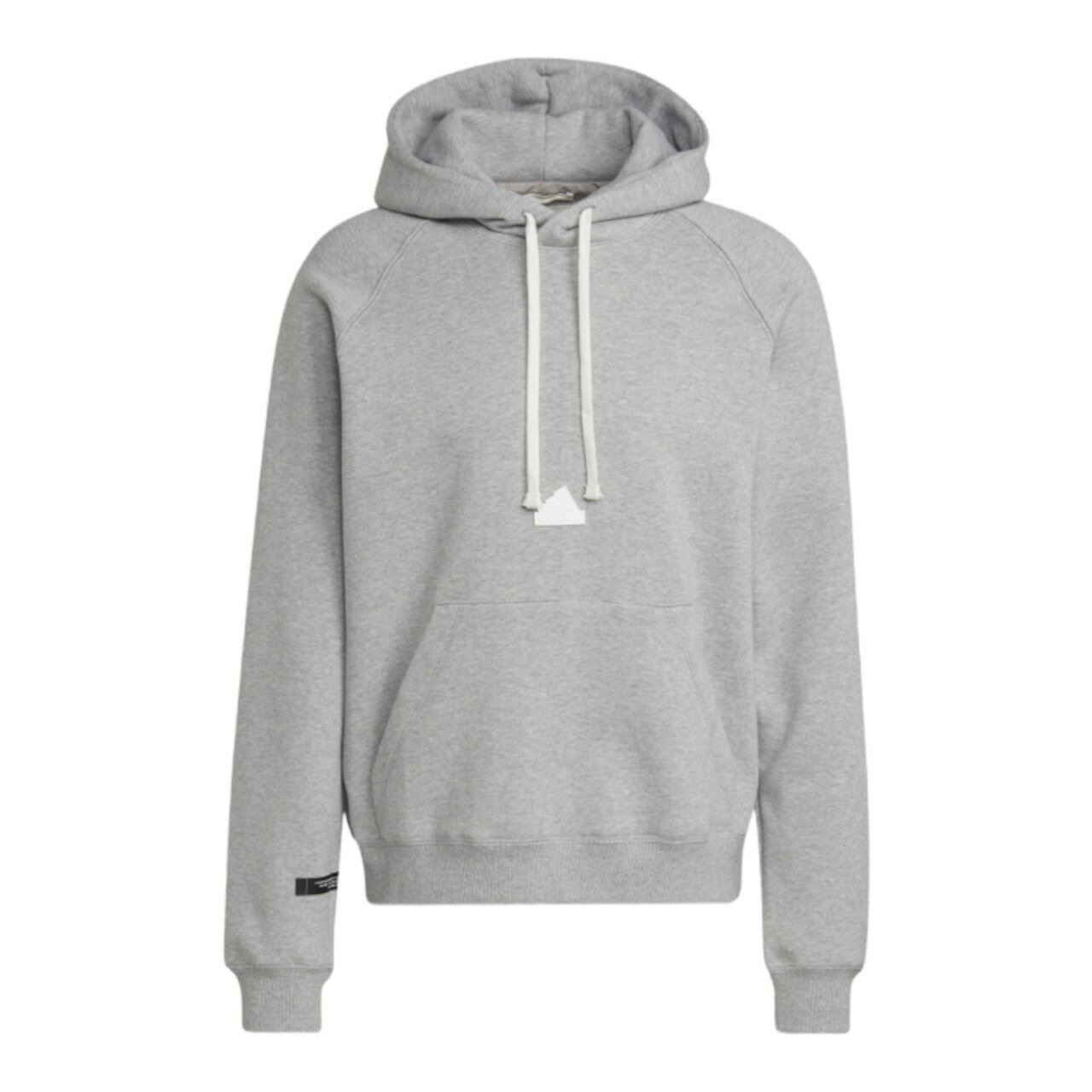 アディダス メンズ パーカー adidas Fleece Hoodie - Medium Grey Heather/Medium Grey Heather(4)