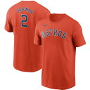 iCL Y TVc Alex Bregman Houston Astros Nike Name & Number T-Shirt  Orange