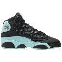 W[_ LbY g13 obV Jordan Retro 13 GS Xj[J[ Black/Silver/Green