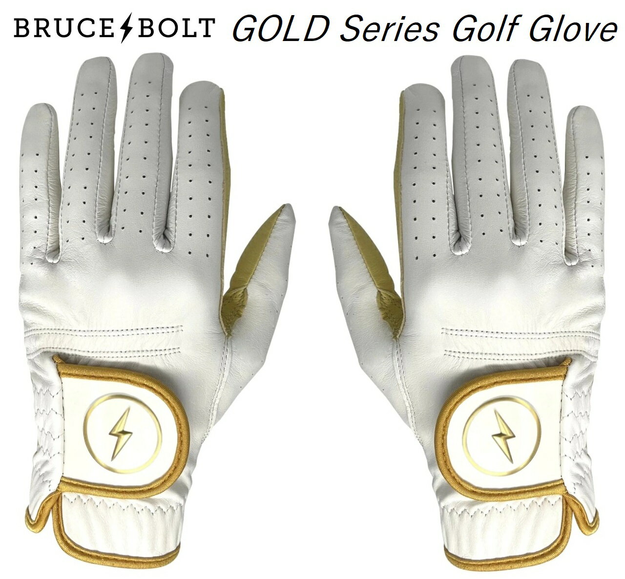 ゴルフグローブ メンズ 一般 スポーツ golf gloves 左手 右手 ブルースボルト ゴールドシリーズ