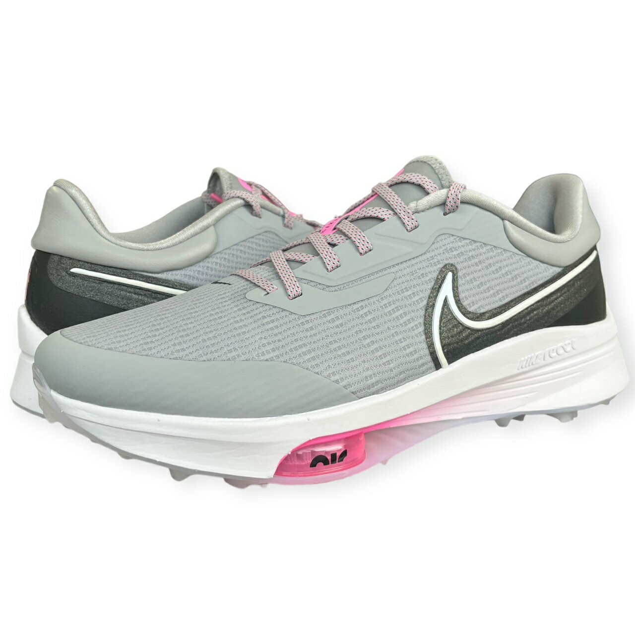 即納 ナイキ メンズ ゴルフ スパイク インフィニティ ツアー ネクスト Nike Mens Air Zoom Infinity Tour NXT% Golf Shoes -Grey/White/Pink