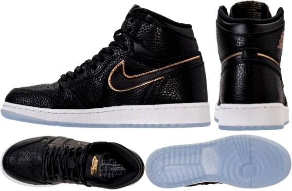 ���硼���� ��ȥ�1 �ϥ� ���å�/��ǥ����� Jordan 1 Retro High ���ˡ����� Black/Metallic Gold/Summit White