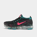 ナイキ ウィメンズ ヴェイパーマックス3 Nike Air Vapormax Flyknit 3 ランニングシューズ Black/Baltic Blue/Met...