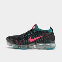 iCL EBY FCp[}bNX3 Nike Air Vapormax Flyknit 3 jOV[Y Black/Baltic Blue/Metallic Silver/Hyper Pink