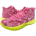 即納 ナイキ バッシュ バスケットシューズ ハイカット メンズ カイリー5 スポンジボブ ピンク Nike Nike Kyrie 5 Spongebob