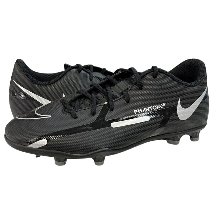 ナイキ スパイク サッカー ジュニア シューズ 靴 NIKE キッズ ファントム GT2 クラブ Nike Jr Phantom GT2 Club FG/MG Black Metallic Silver